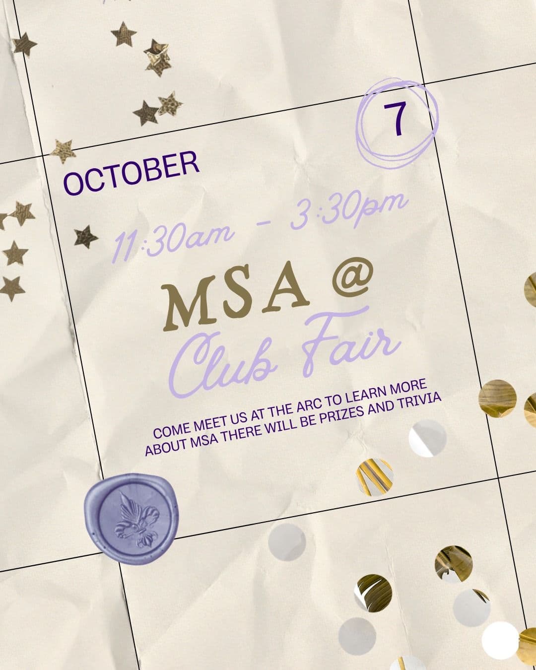 Club Fair Tabling flyer
